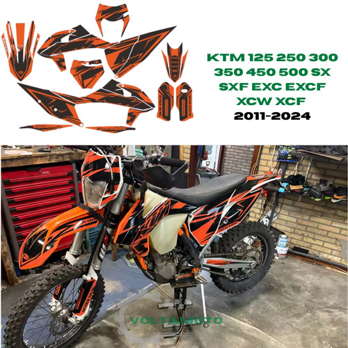 Kit grafiche nere ktm - nere, 250