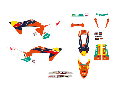 Kit adesivi grafiche ktm exc - adesivi,