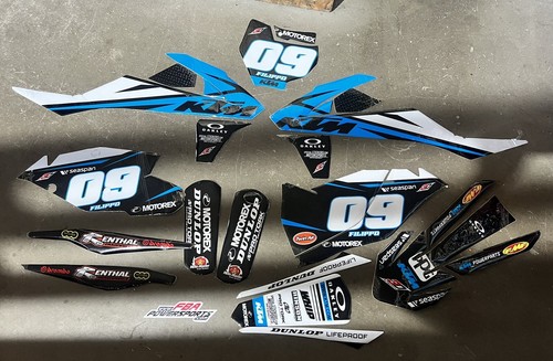 Kit grafiche azzurro tab - 3d,