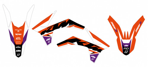 Kit adesivi grafiche ktm - adesivi,