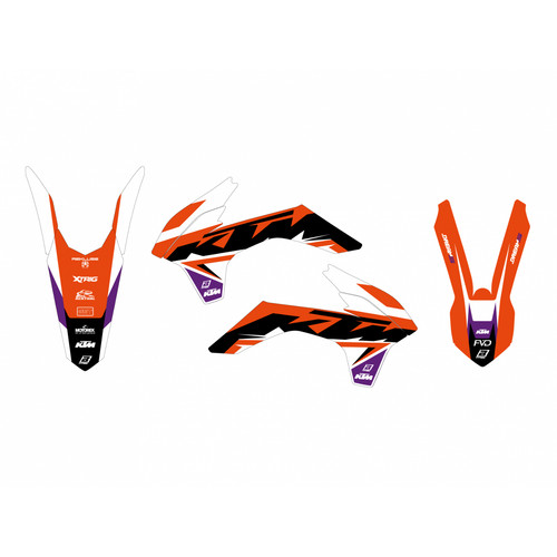 Kit adesivi grafiche ktm exc - adesivi,