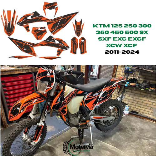 Kit grafiche nere ktm - kit, 125