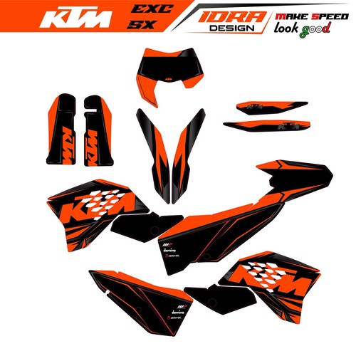 Grafiche ktm exc 2009 - ktm, exc/sx